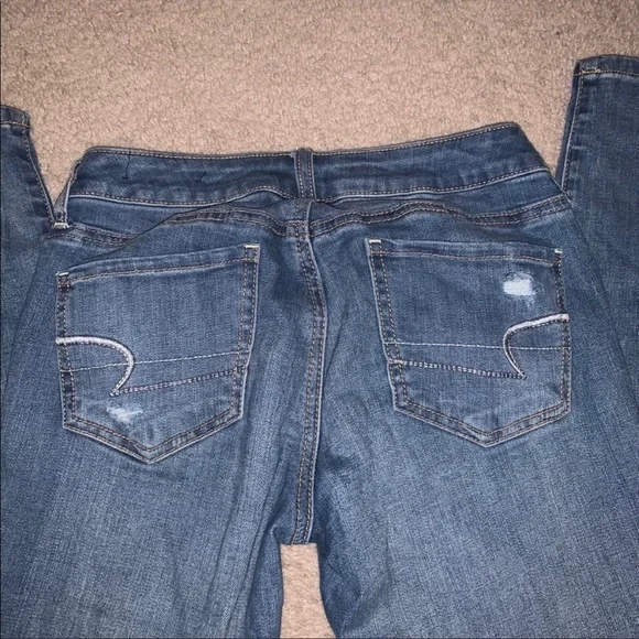 AE light wash ripped jeggings - Picture 2 of 6